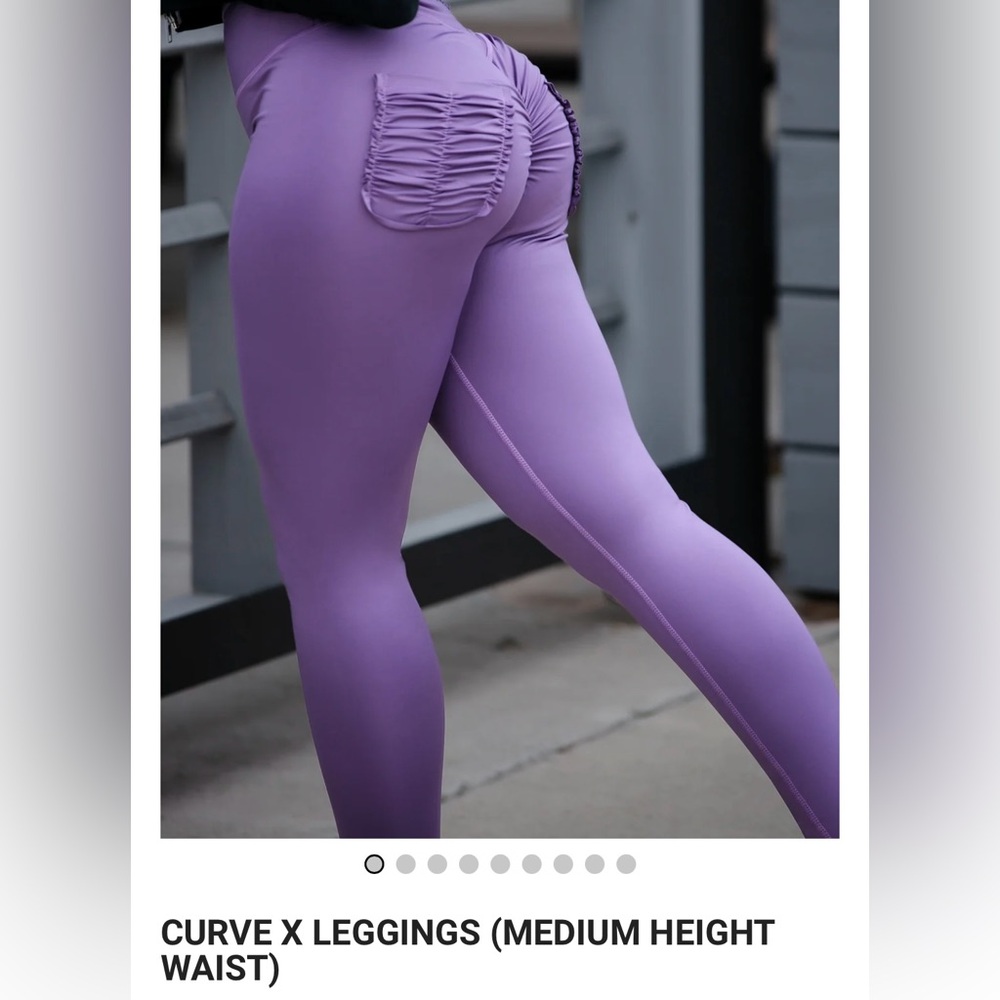MINIBEAST CURVE X LEGGINGS (MEDIUM HEIGHT WAIST), Large, color: Orchid